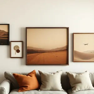 Gallery Wall Living Room Art Mockup